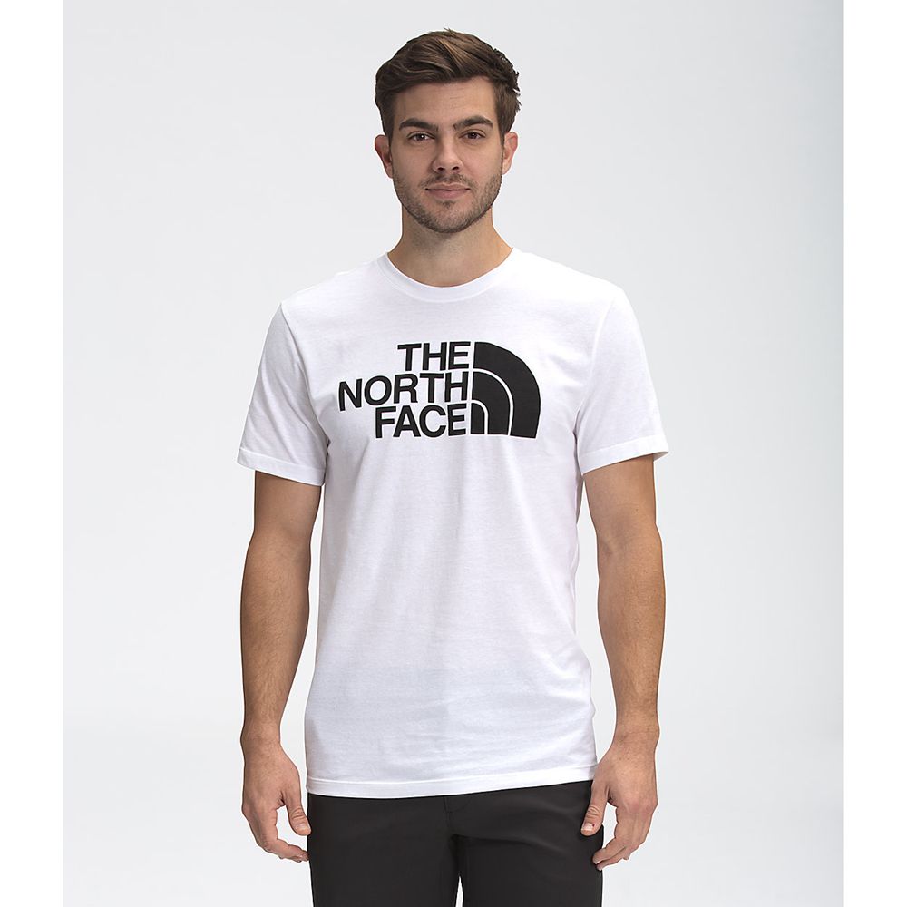 The North Face T-Shirts Mens Australia - The North Face Short Sleeve Half Dome White (UMN-124038)